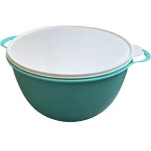 Tupperware Jumbo Thatsa Bowl Teal Blue 14L/59 Cup Capacity Huge Mixing NEW